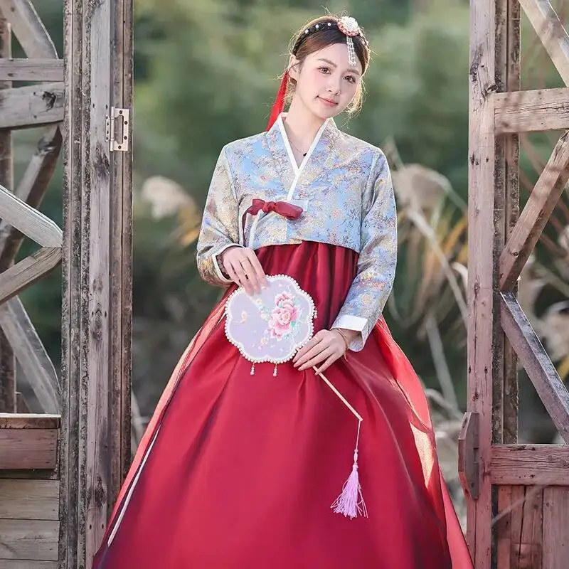 

New High-end Hanbok Korean National Lady Yanji Travel Photography Chorus Folk Dance Dress