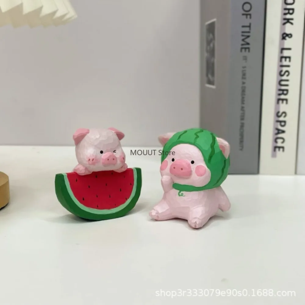 

Wooden Handmade Wood Carving Figurines Office Desktop Ornament, Car Hanging Decoration, Creative Birthday Gift