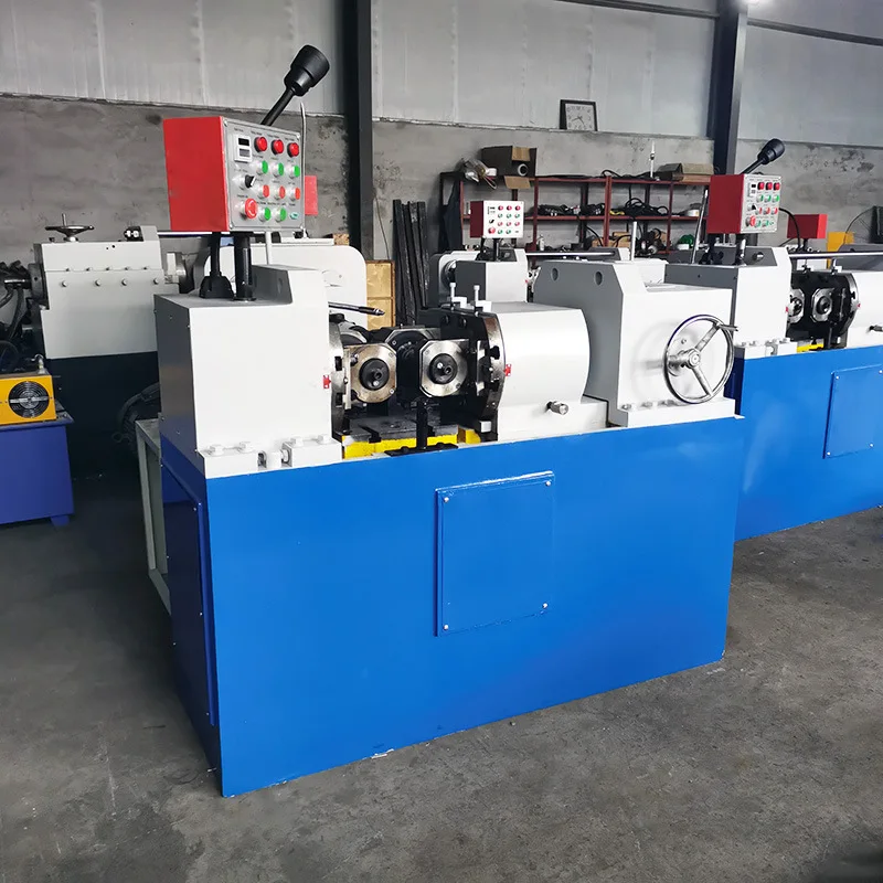 High-quality Hydraulic Two-axis Fully Automatic Thread Rolling Machine for Rebar Thread Rolling Hot Sale