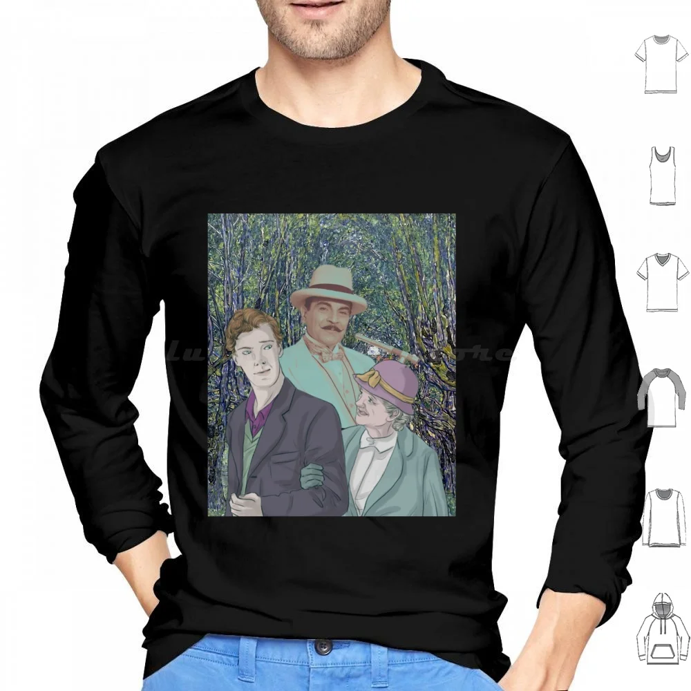 The Godfather , With And Miss Marple Hoodies Long Sleeve Inspector Hercule Poirot Miss Marple Benedict Cumberbatch