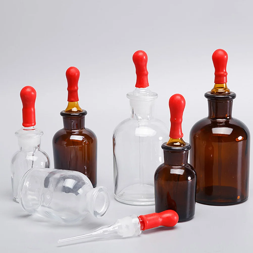 3 قطع من زجاجات القطارة الزجاجية حاوية سائلة صغيرة قابلة لإعادة الملء للزيوت الأساسية، عبوة فرعية للعطور، زجاجة نازف مدمجة #3