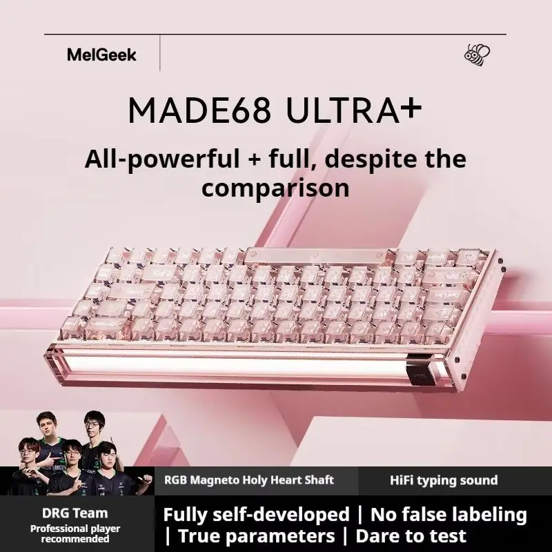 

Melgeek Made68ultra+ Magnetic Axis Keyboard Rgb Magneto Purple Axis Low Latency High Win Rate Esports Games Mechanical Keyboard