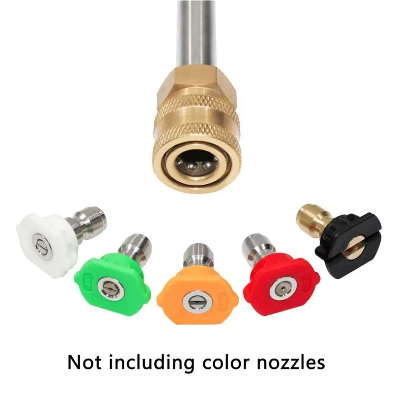 

ABWR-6X Pressure Washer Extension Rod 15.75-Inch Stainless Steel 1/4 Inch Quick-Connect Electric Washer Nozzle