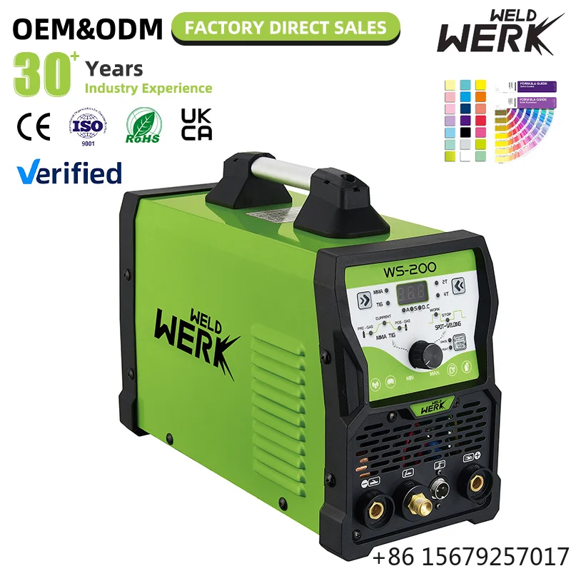 Professional New Condition DC Motor TIG Welder Stainless Steel Copper Aluminium IGBT ARC Inverter MMA Welder Welding Machine