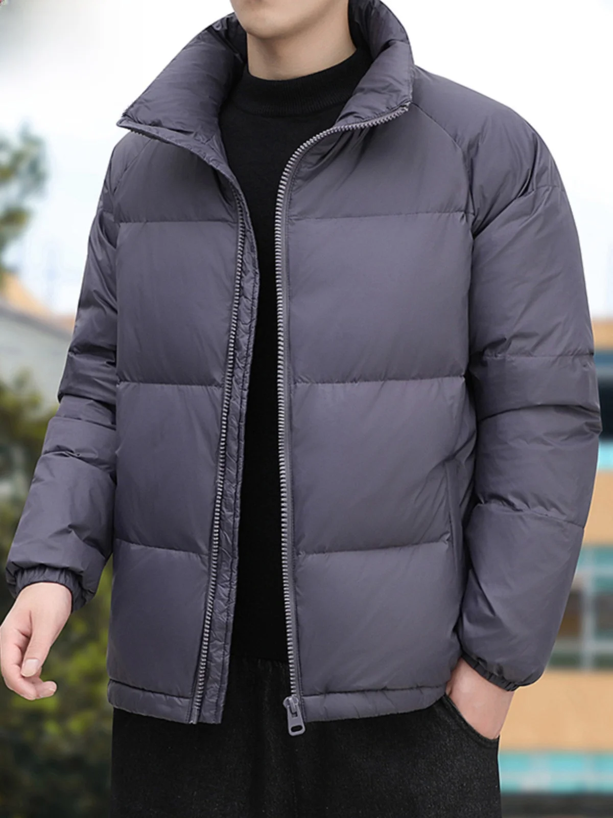 

Paul Men's Cotton Jaet Winter Outerwear Trendy Loose Casual Stand Collar Windproof Sports Mid-Youth Color Versatile C...