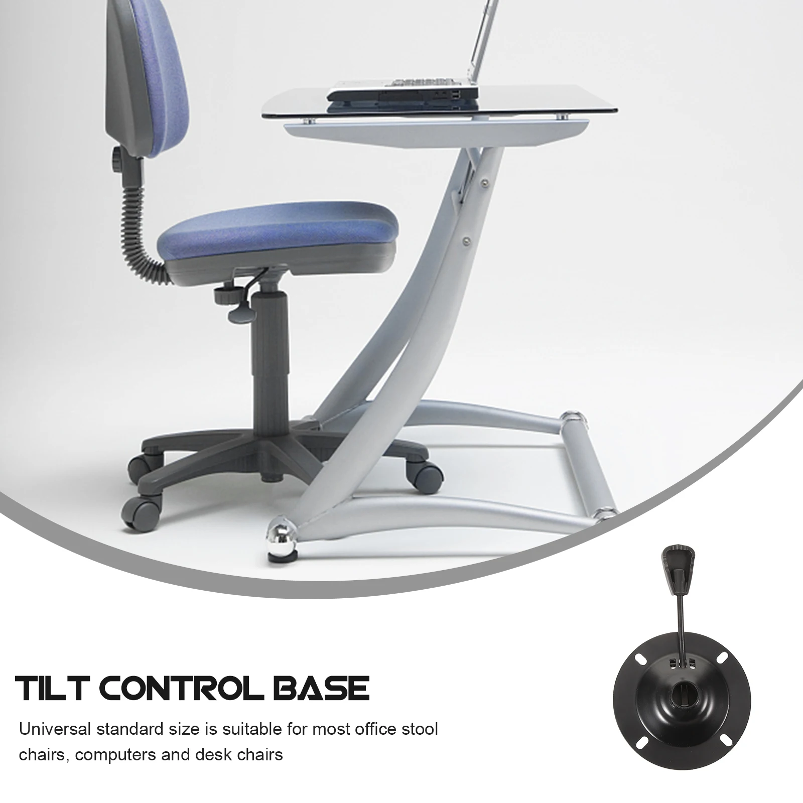 

Комплект из 3 поворотных оснований для стульев с регулировкой наклона, прочный железный механизм подъема сиденья, замена для офисных стульев, запчасти для офисных кресел