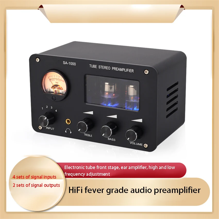 

SA-1000 Fever Audio Импульсный усилитель без потерь Hi-Fi усилитель аудио электронный ламповый тон предварительно сцены желчный пузырь 20 Гц-20 кГц