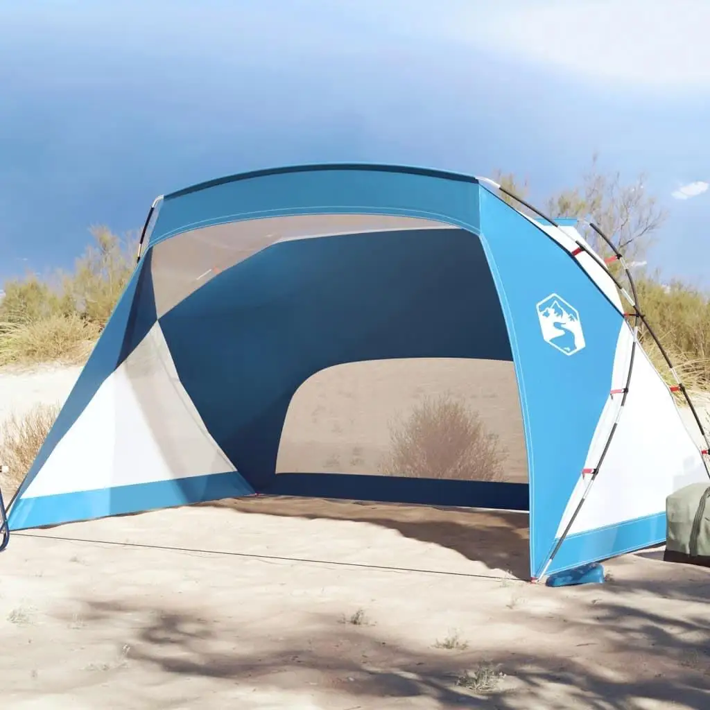 Azure Blue Beach Tent 274x178x170/148 cm - Lightweight 185T Polyester Sun Shelter for Outdoor Fun