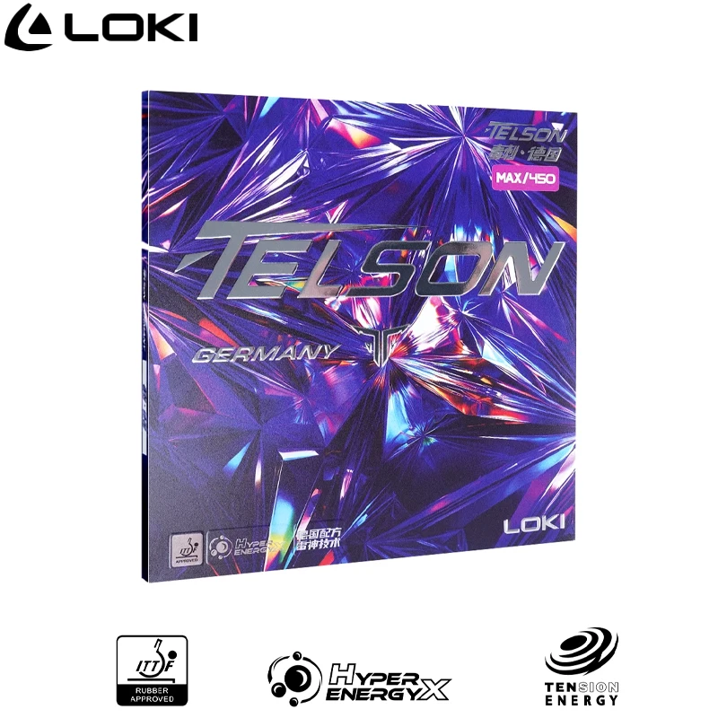

LOKI Telson Table Tennis Rubber Sheet Non Sticky Pips in Stinger German Astringent Rubber Backhand Fast Attack Cake Sponge
