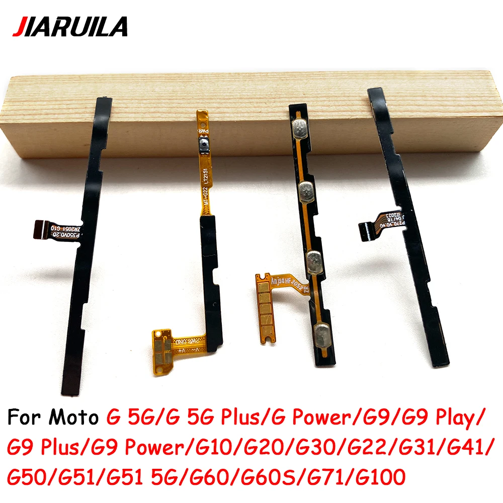 

10cs Pack for Moto G100 G71 G60S G60 G51 G50 G41 G31 G22 G10 G20 G30 G9 Plus G 5G Volume Power Switch Switch Button Key Flexible