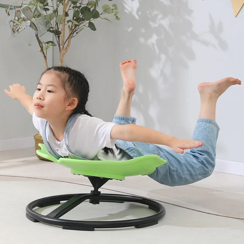 Fish Shape Balance Rotating Chair Kids Sensory Training Equipment Vestibular Physical Children's Space Body Kindergarten Toys