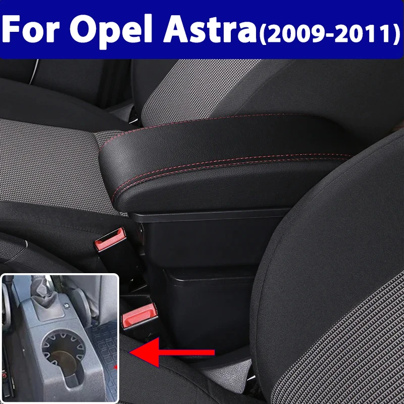 

For Opel Astra Armrest Box For Opel Astra H Car Armrest 2008-2011 Interior details refitting Car Accessories Storage box USB