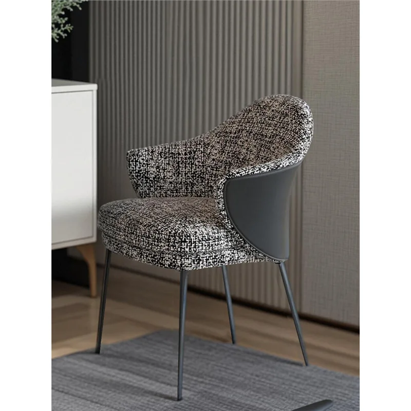 

Italian dining chair French modern simple home hotel commercial light luxury high-end table chair