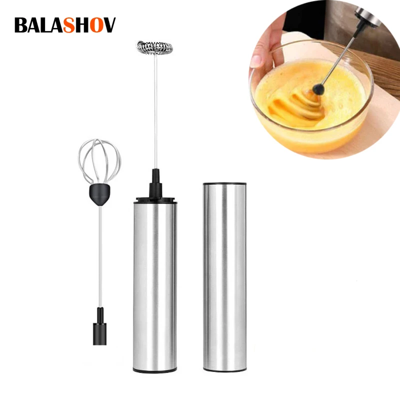 Mini Portable Electric Milk Frother Foam Maker Handheld Foamer High Speeds Drink Mixer Frothing Wand for Stirrer Coffee Cappucci