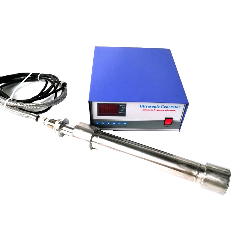 25KHz Ultrasonic Tubular Transducer And Generator For Cleaning Reactor Separation Emulsification Homogenization Refining