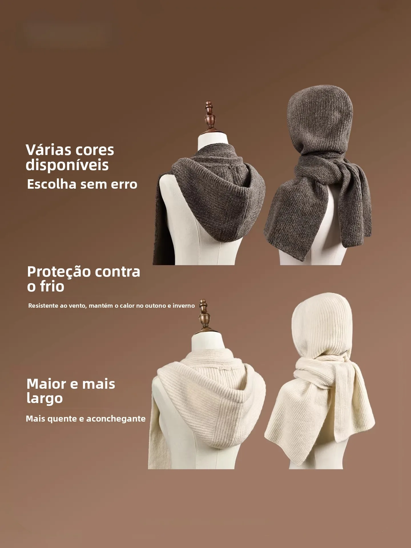 混合ウールニット帽子フード付き屋外防寒スカーフ女性の韓国スタイル二重用途暖かいショルダーショールスカーフ