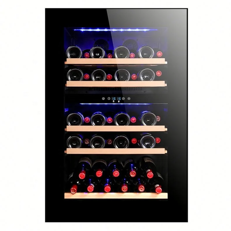 Tempered Glass Door Compact Wine Cooler Wine Cabinet Wine Refrigerator Display Mini Refrigerators for Home
