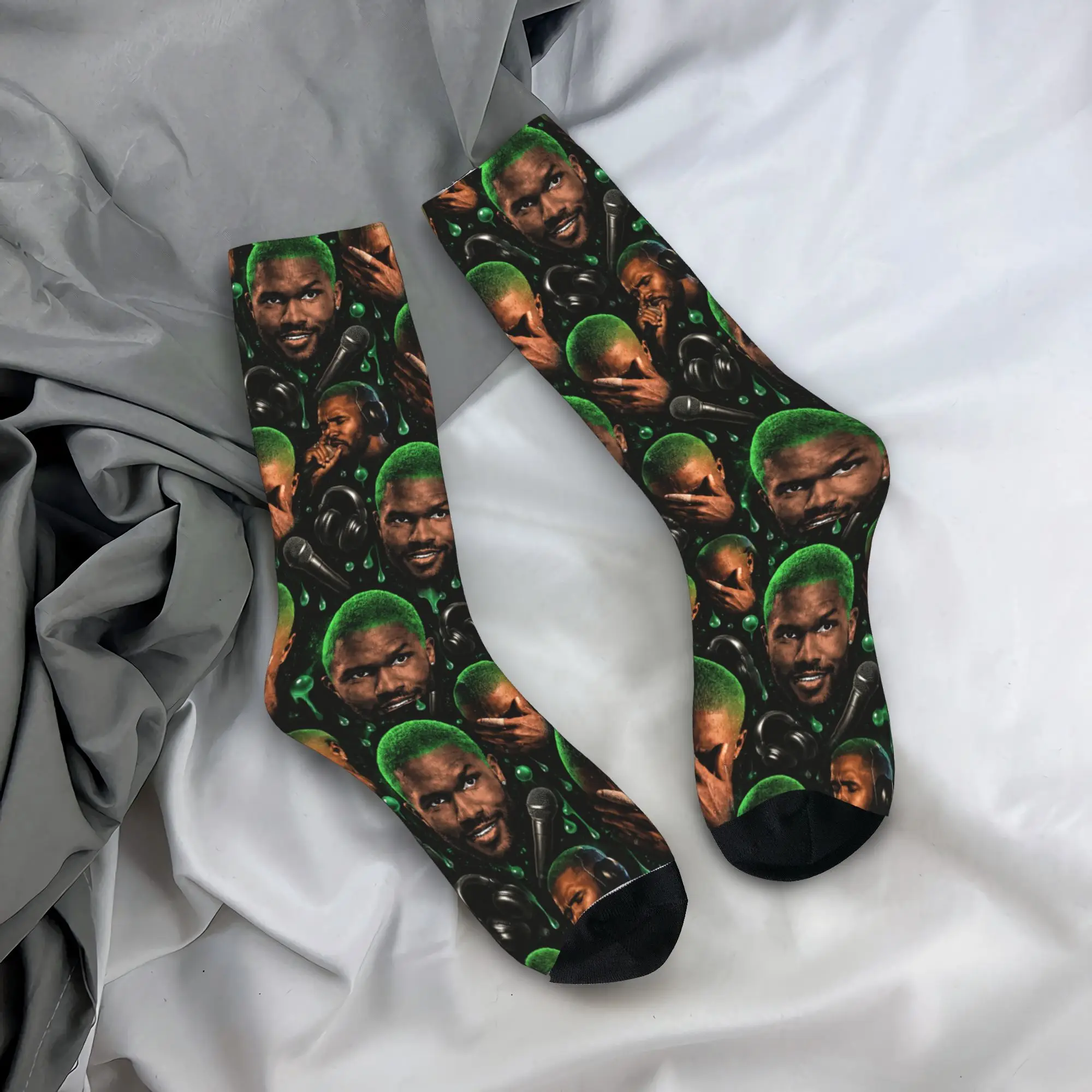 BLOND Print Stockings Rapper Frank Graphic Funny Socks Unisex Men Warm Soft Socks Autumn Outdoor Sports Anti Slip Socks Gift