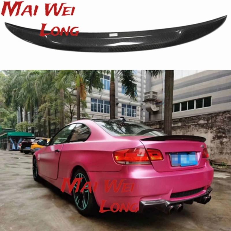 Estilo P para BMW E92 Spoiler 3 Serie 2 puertas E92 M3 y E93 Coupe Spoiler de carbono Estilo de rendimiento 2005 - 2012