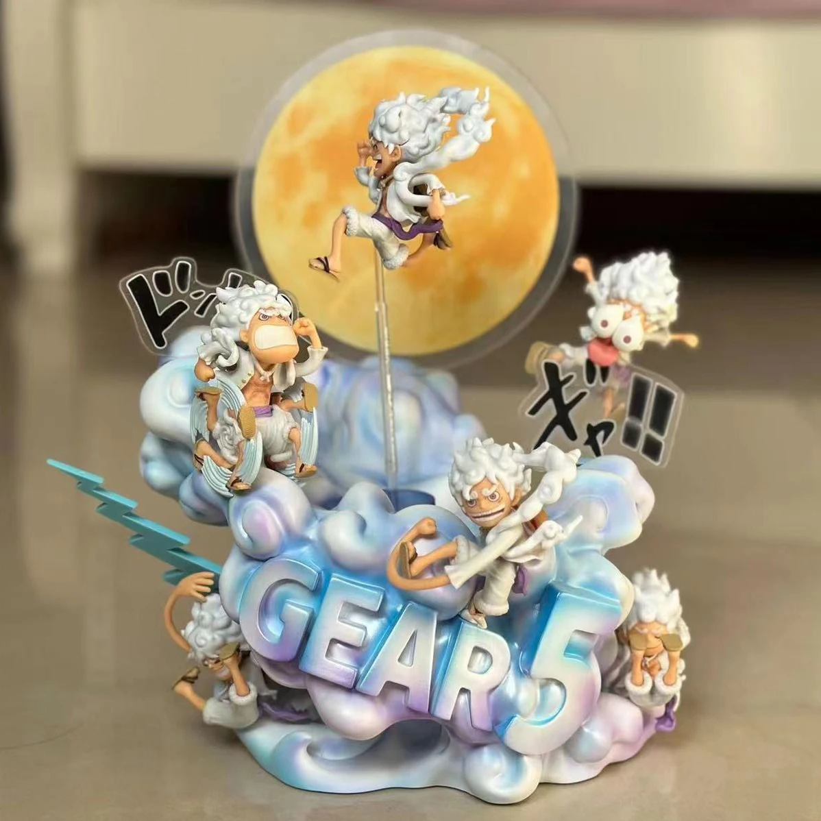 

Luffy Gear5 Ника Base One Piece Monkey D. Luffy Scene Аксессуары Коллекционная модель Комбинированные детали Цельная фигурка Модель Аксессуары