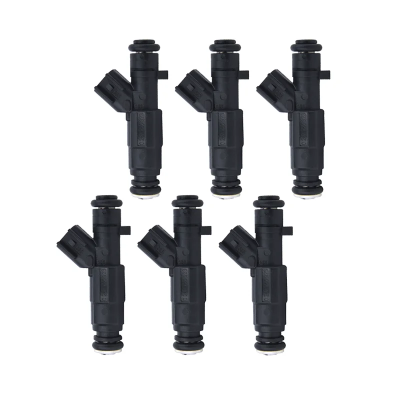 6x 0280155923 Fuel Injector For Cherokee Jeep 1999-2004 Wrangler 4.0L Grand Dodge Ram 1500 2500 0280155287 RL854181 0280155288