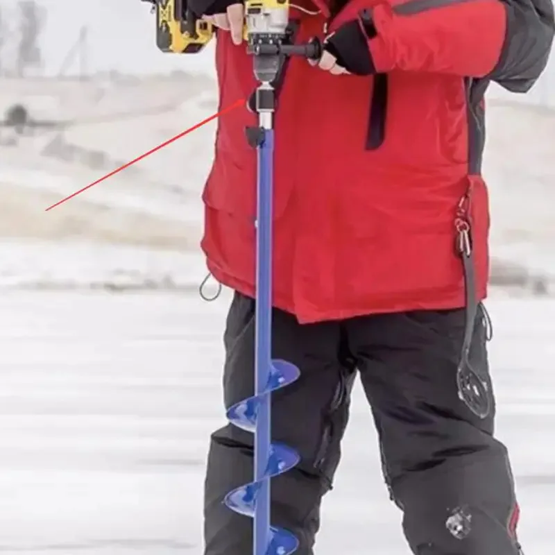 Immagine 5: Adattatore per trapano a spirale 18/20MMIce Collegamento per trapano elettrico Accessori speciali per la pesca