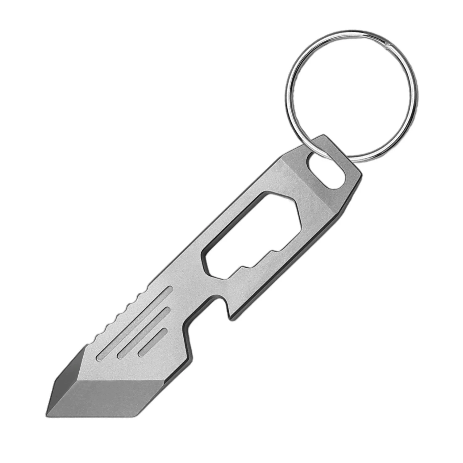 60mm Mini Titan-Brecheisen Schlüsselanhänger EDC Multifunktions-Öffner Gadget Schlüsselanhänger Hebelwerkzeug Flaschenöffner – Detail 17