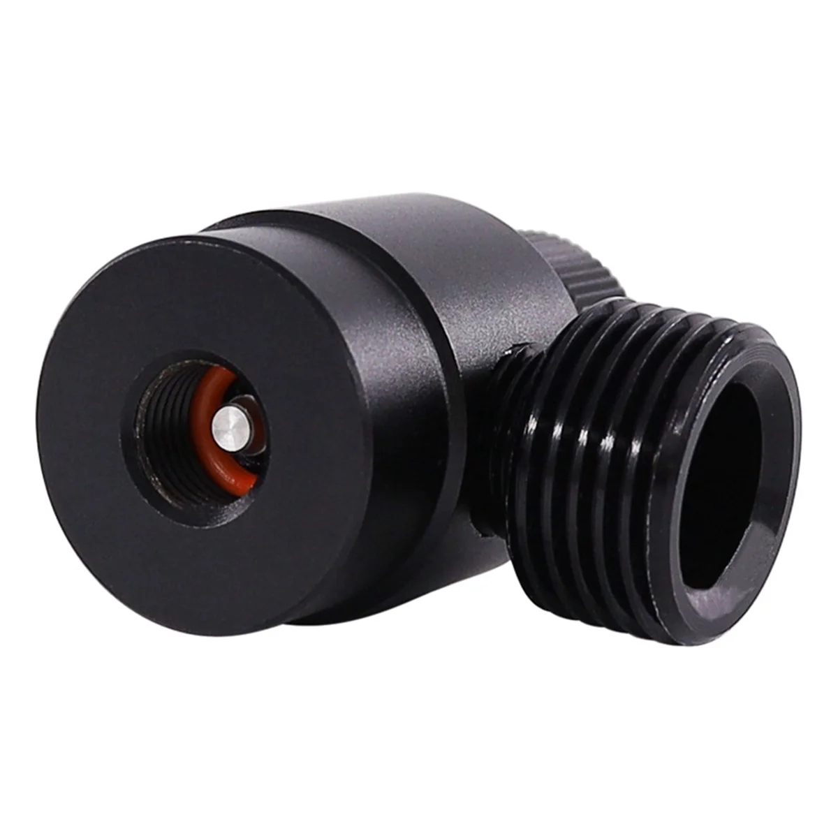 محول إعادة تعبئة أسطوانة ثاني أكسيد الكربون الساخن، منظم أسطوانة الغاز ذاتي الصنع M10X1 إلى W21.8-14 محول للأرجون، ثاني أكسيد الكربون، غاز مختلط، أسود