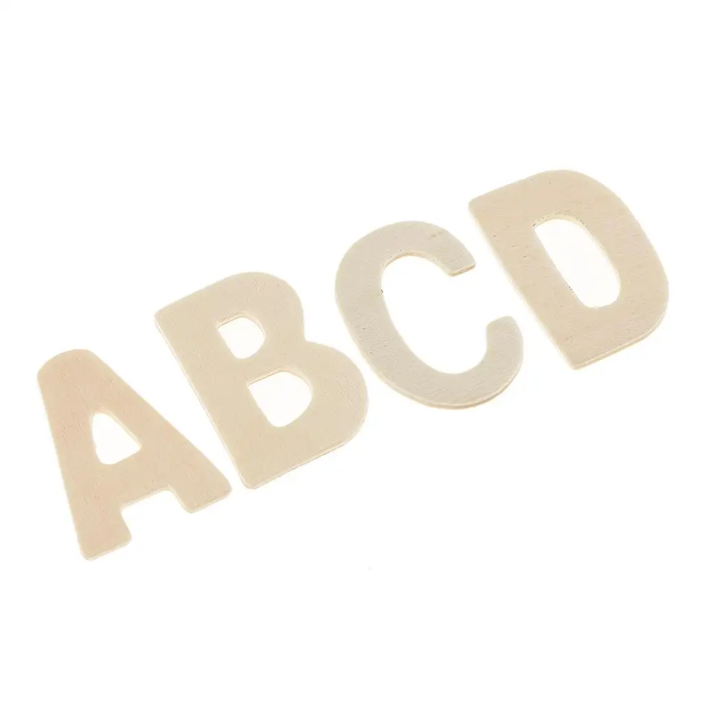 156 Pieces Wooden Big Letters Wooden Lower Case Letters for Art Crafts DIY