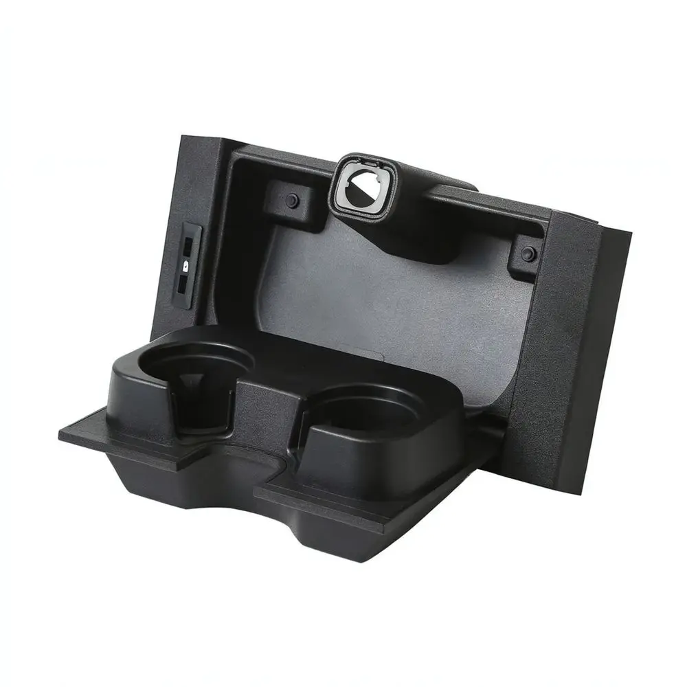 For For Ford F150 2015 2016 Center Console Drink Holder Interior Storage Accessory Organizer ABS Cup Support Tray Mount