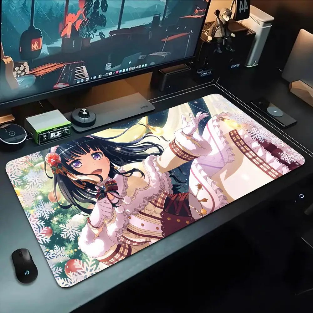 

rinko shirokane Mouse Pad 500X1000 mm Large Gaming Mousepad Gamer XL Rubber Otaku Keyboard Pad Laptop Desk Mat