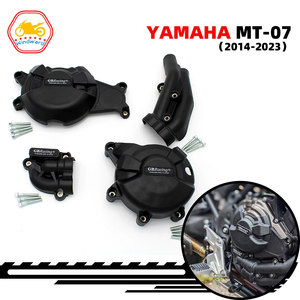 

Аксессуары для мотоциклов, защита крышки двигателя для GBRacing для Yamaha MT07 MT-07 FZ07 FZ-07 14-23 XSR700 Tenere700 2014-2023