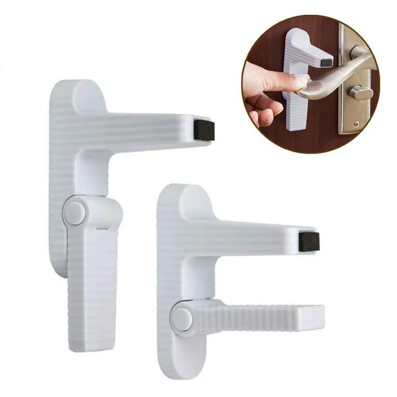 2pcs Children's Safety Lock U-shaped Cabinet Door Locks Multi-functional Drawer Anti-pinch Hand Lock for Daily Use At Home Tools