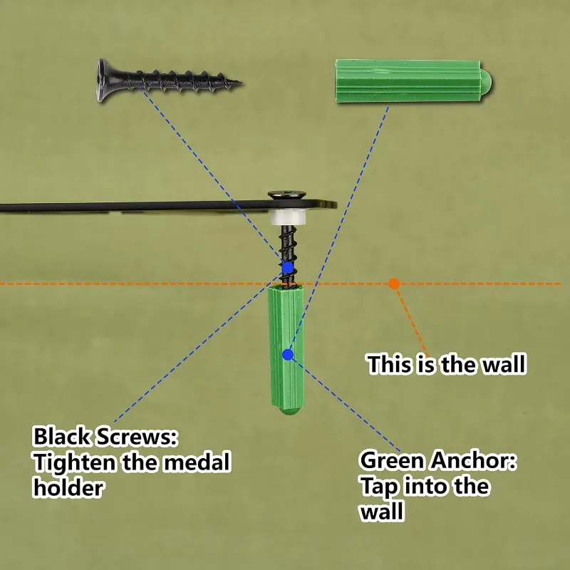 حامل إطار ميدالية لركوب الدراجات ، إطار حامل ، 12 خطافات ، 3 صفوف معلقة ، أكثر من 60 ، رف مثبت على الحائط ، شماعات × 6 بوصة ، 1