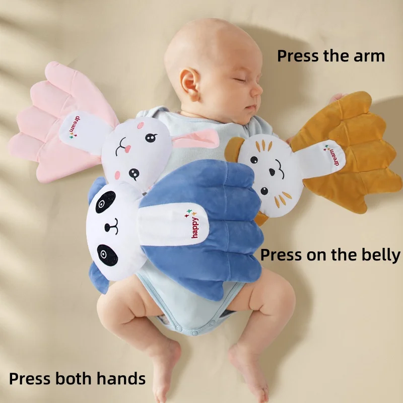 Pillow Soothing Baby Sleep Aid Soothing Palm Infant Calming Preventing Startle Pressing Gentle Hand Palms for Restful Night Gift