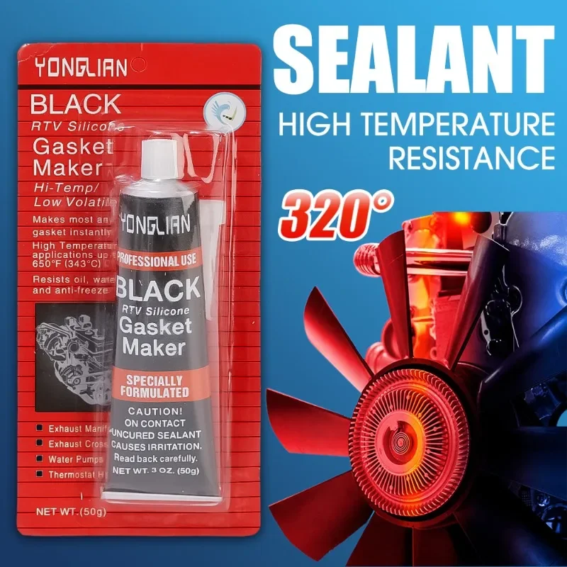 Car engine sealant High Temperature Silicone Repair Adhesive Waterproof Oil-resistant Glue Car  Repair Tool Paste Glue