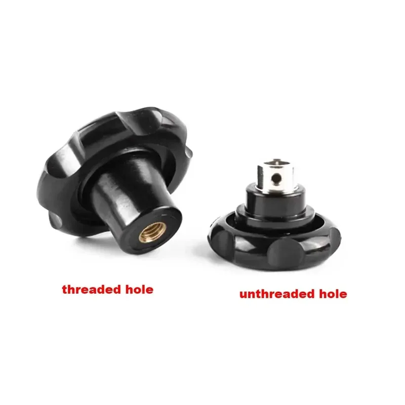 

Corrugated Handle Handwheel Rubber Wood Light Hole Threaded Handle