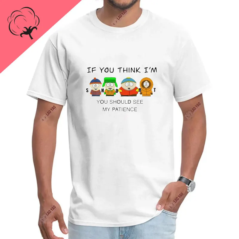 

S-southpark Theme 100%Cotton Men Clothing Shirts Funny Graphic Y2k Graphic Tshirts Hip-hop Street Fashion Summer Short-sleev