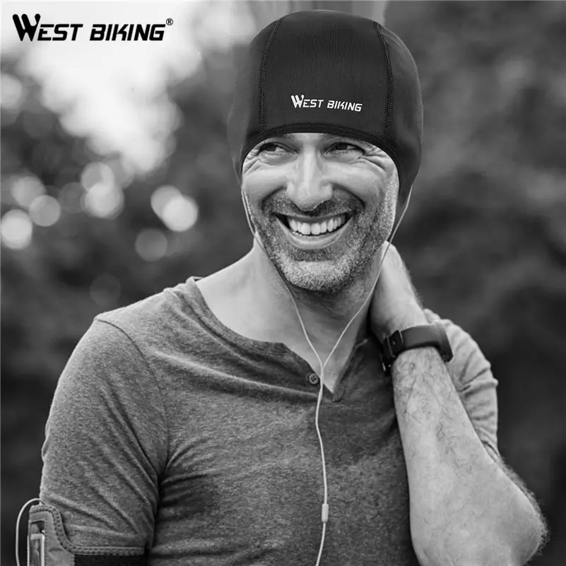 WEST BIKING berretto da ciclismo invernale antivento casco da sci termico fodera da corsa sci cappello da moto uomo donna MTB ciclismo copricapo