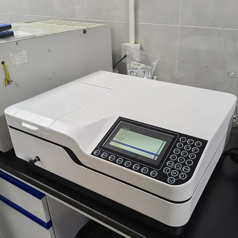 UV-Vis-Doppelstrahlspektrometer des Licht-Labor-Setup-Spektrophotometers