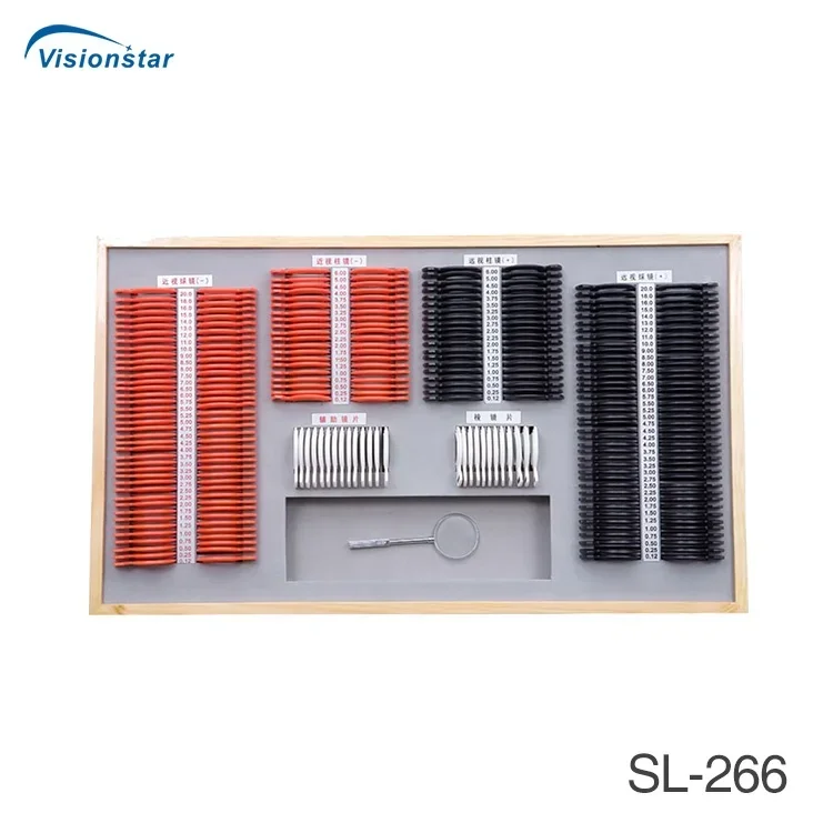 SL-266A5 الصين المورد سعر جيد معدات قياس البصر مجموعة عدسات تجريبية لاختبار الرؤية