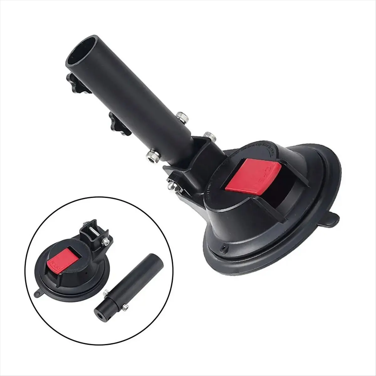 2026 + حامل عمود العلم مع كوب شفط لعرض سهل على المركبات وتصميم خارجي للسيارات والدراجات النارية RVs