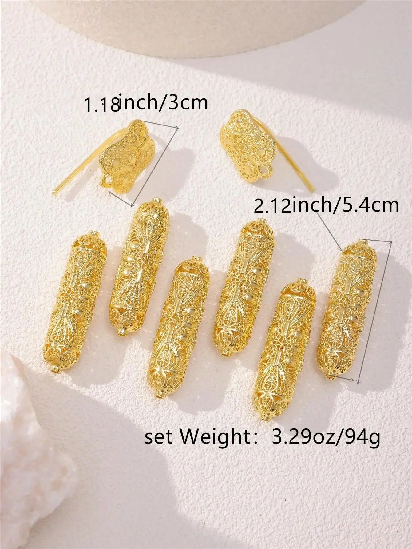 

DIY jewelry accessories assembled with alloy material in vintage gold