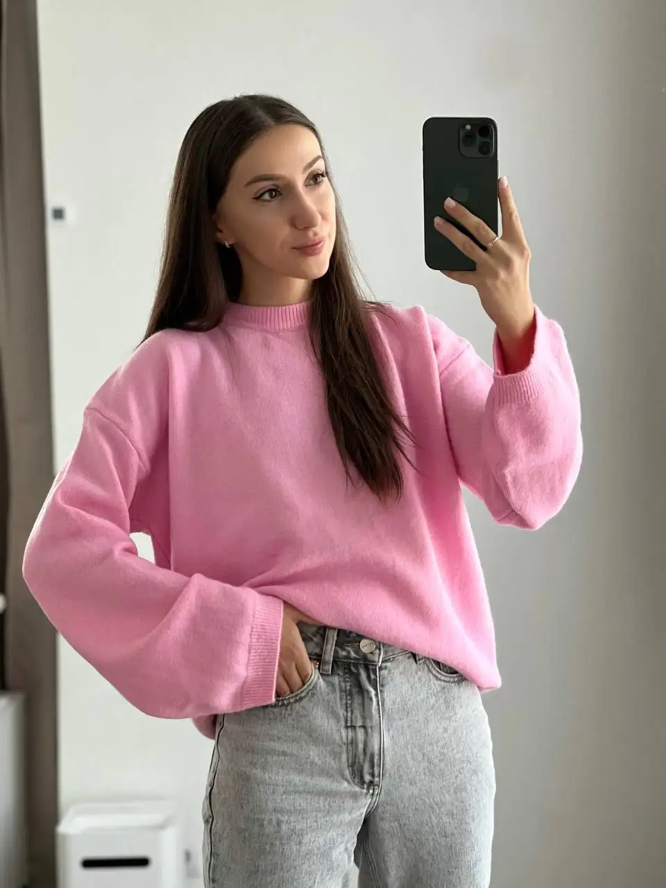 

Women Fleece Pullovers, Chic Warm Sweaters, 2026 Fall Winter Solid Top