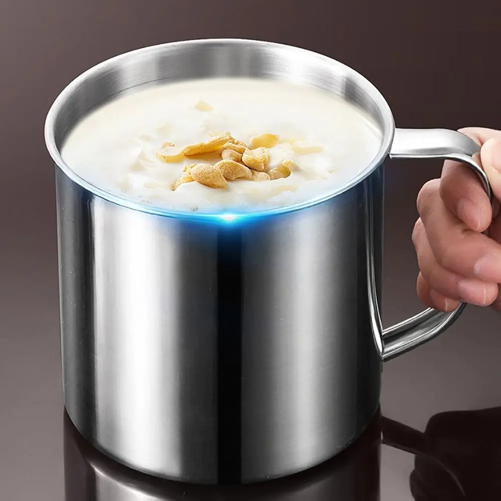 Nueva Taza de 350-1250 ml, de Acero Inoxidable 304, con Tapa, Diseño con Asa, para Bebidas, Viajes
