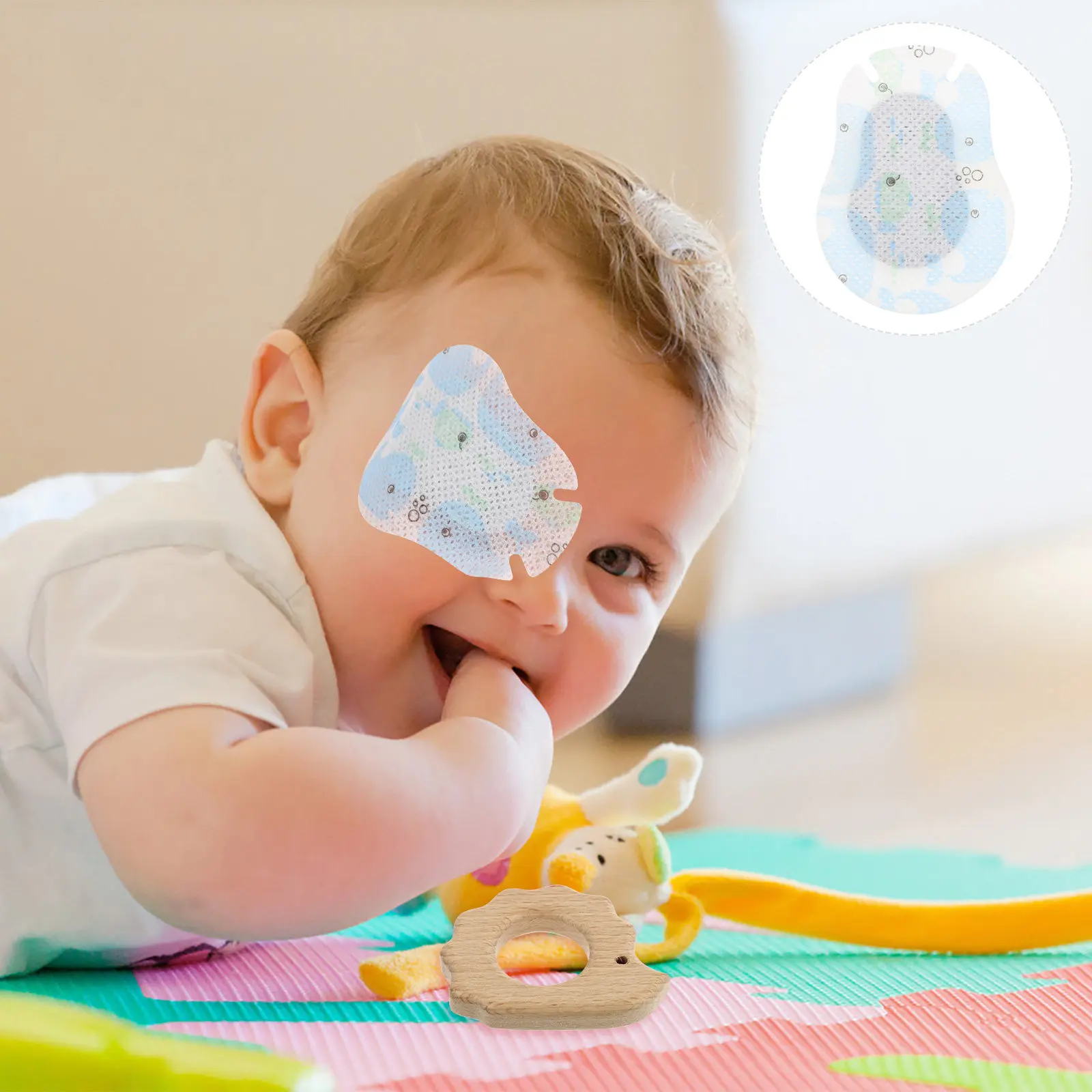 

50 шт. детских наклеек для коррекции зрения без очков, мягкие, удобные, для тренировки глаз при амблиопии у детей