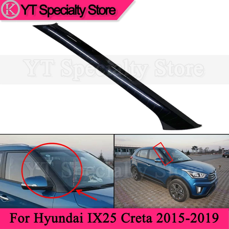 

Накладка на переднюю стойку (A-pillar) Kamshing для Hyundai IX25 Creta 2015-2019, защита боковой стойки лобового стекла 86170-C9000 86180-C9000