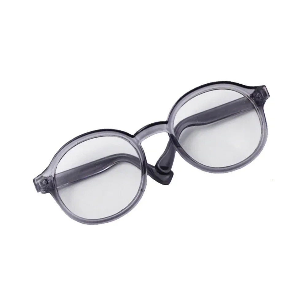 Labubu 6.5cm przezroczyste plastikowe okulary dla 1/8 1/6 1/3 1/4 BJD dla Labubu MSD SD pluszowe dla EXO Doll okulary przeciwsłoneczne