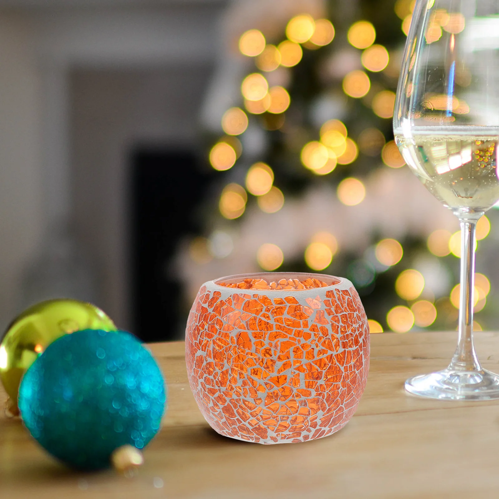 

Desktop Candleholder Ornament Premium Glass Cup for Scene Layout Party Decorative Candleholder Elegant Table Decor