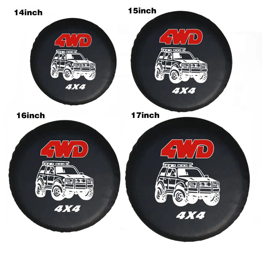 14/15/16/17inch 1Pcs Spare Tire Cover Case PVC Leather Spare Wheel Tire Cover Car Tyre Storage Bags Auto Vehicle Wheel Protector
